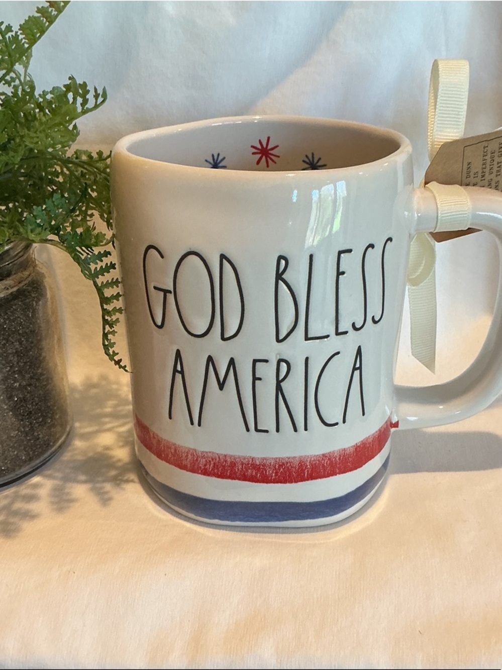 Rae Dunn GOD BLESS AMERICA Patriotic Mug